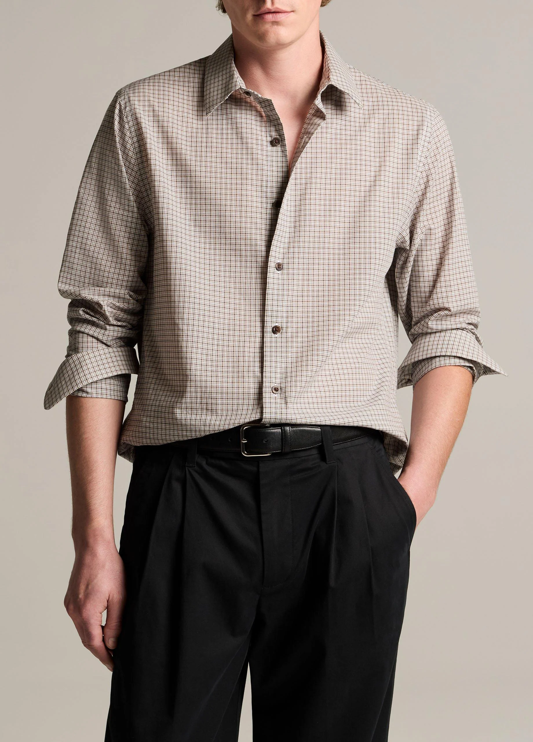 Condor Plaid Cotton Button-Front Shirt - 1