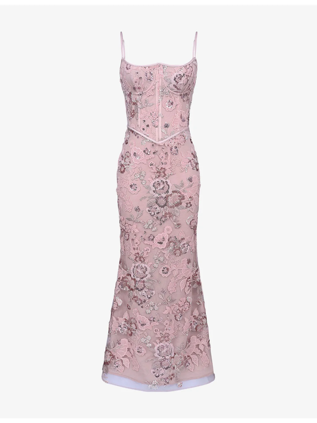 Naima Embellished Mesh Maxi Dress - 1