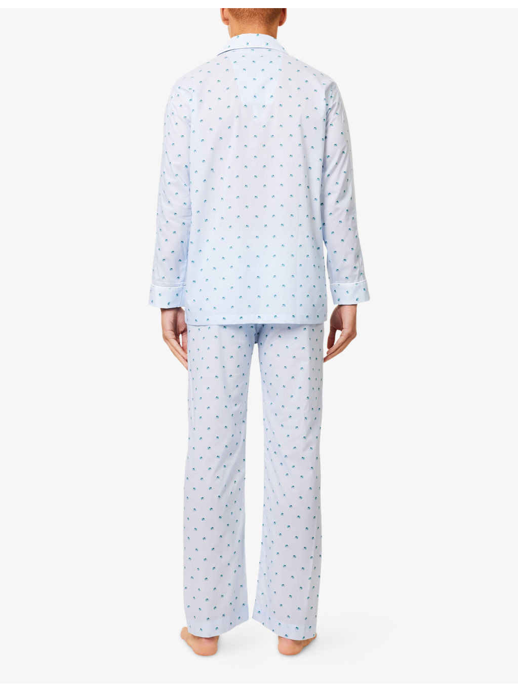 Ledbury Striped Elephant-Print Cotton Pyjamas - 3