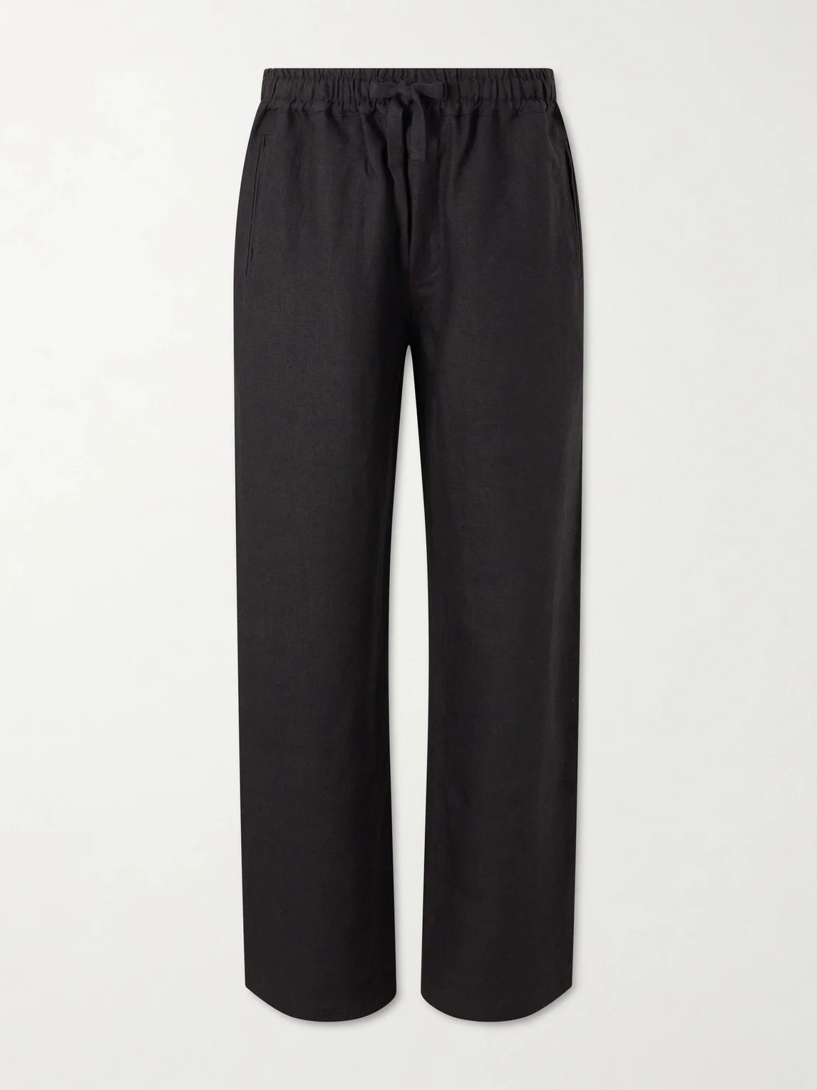 Straight-Leg Linen Trousers - 1
