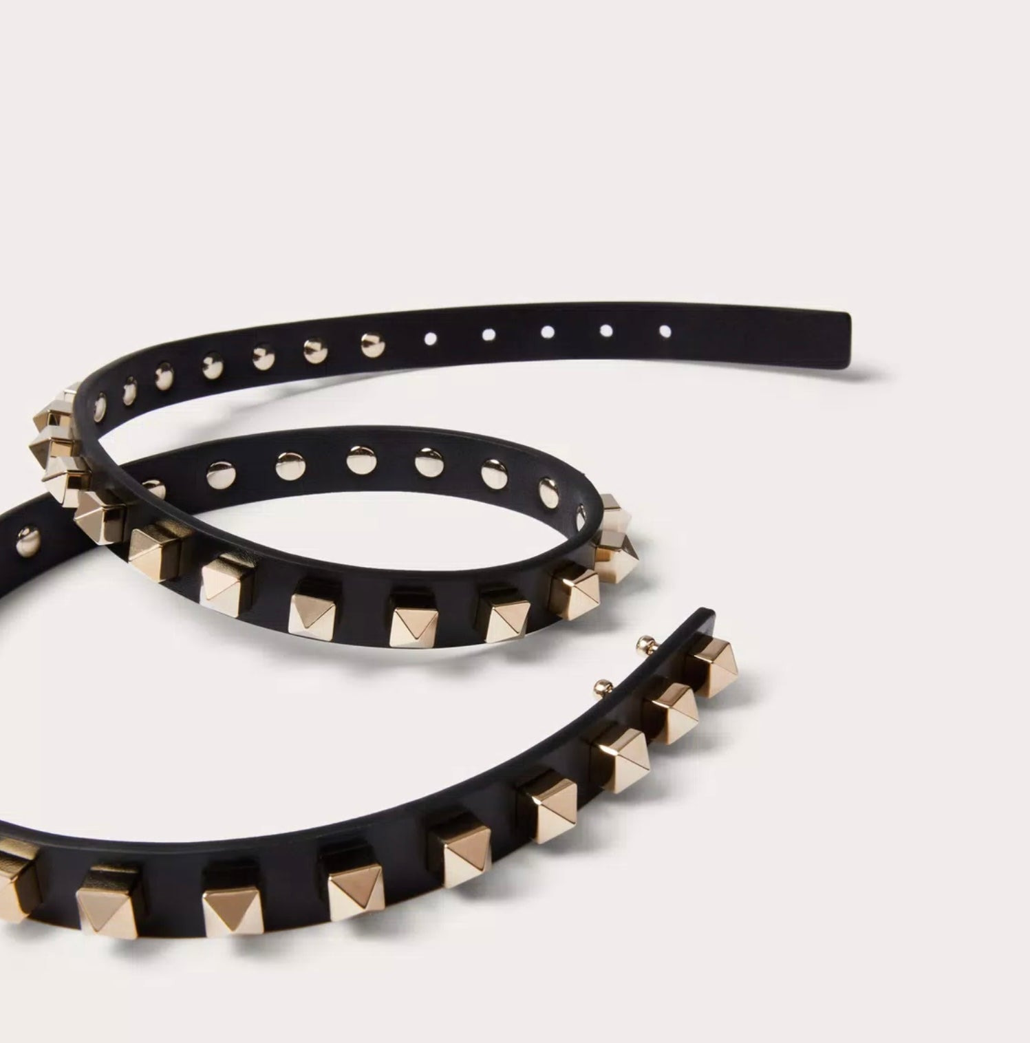 Valentino Rockstud Belt In Shiny Calfskin 15 Mm - 2