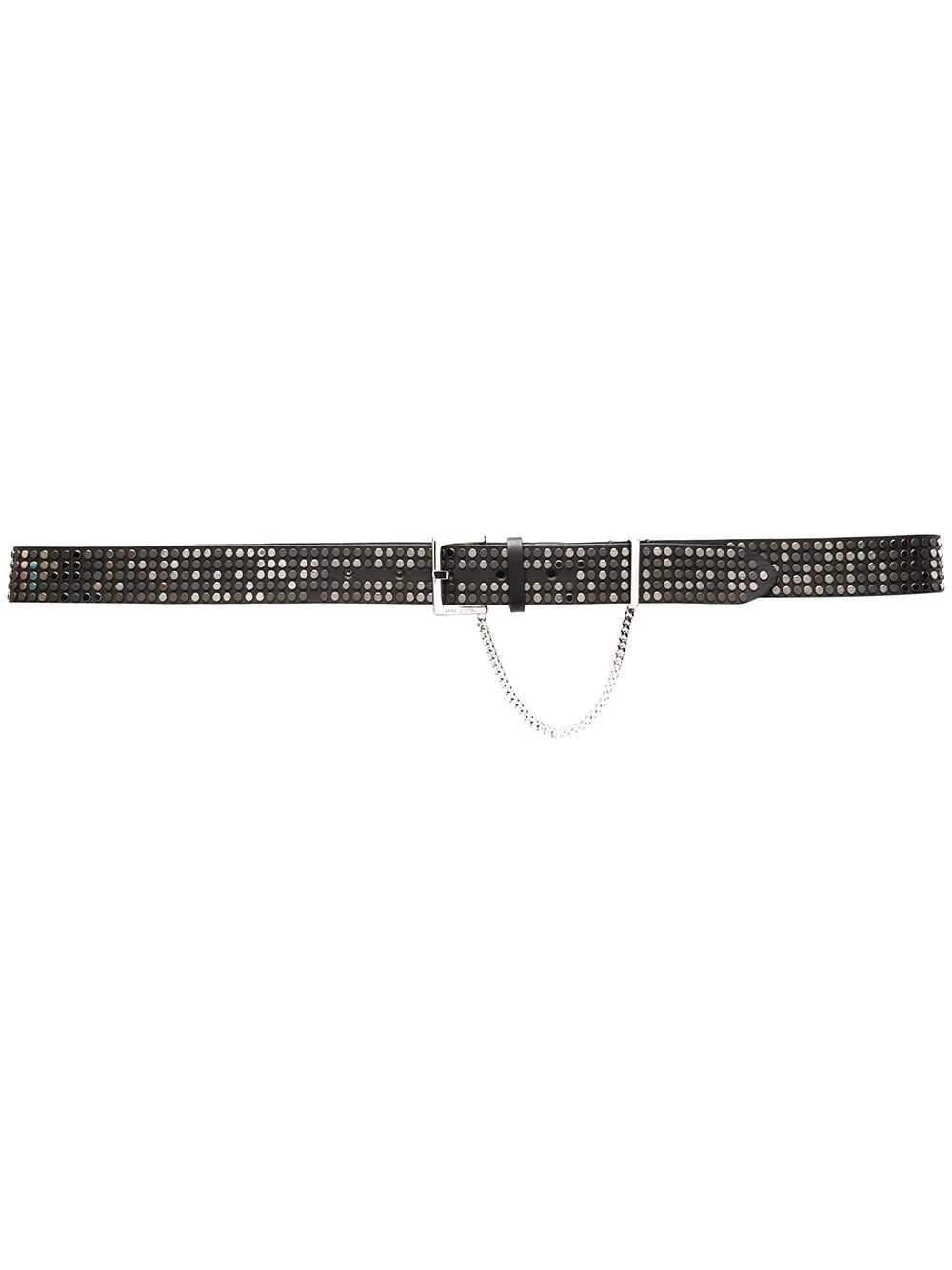 studded leather belt - 1