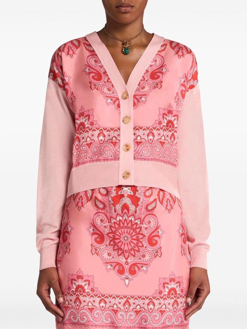 printed-panel cardigan 3
