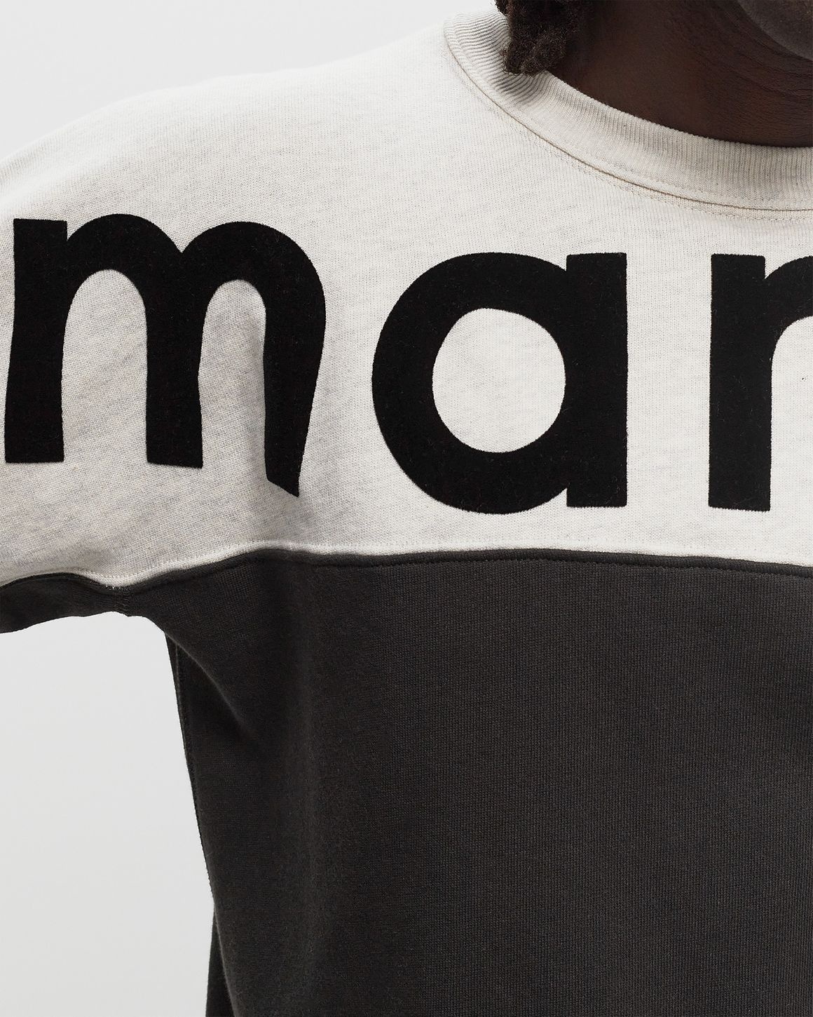 ISABEL MARANT｜SWEATSHIRTS (HOWLEY (SW0031HA B1M19H 10YW Isabel Marant Men's Faded Black Howley Logo Printed