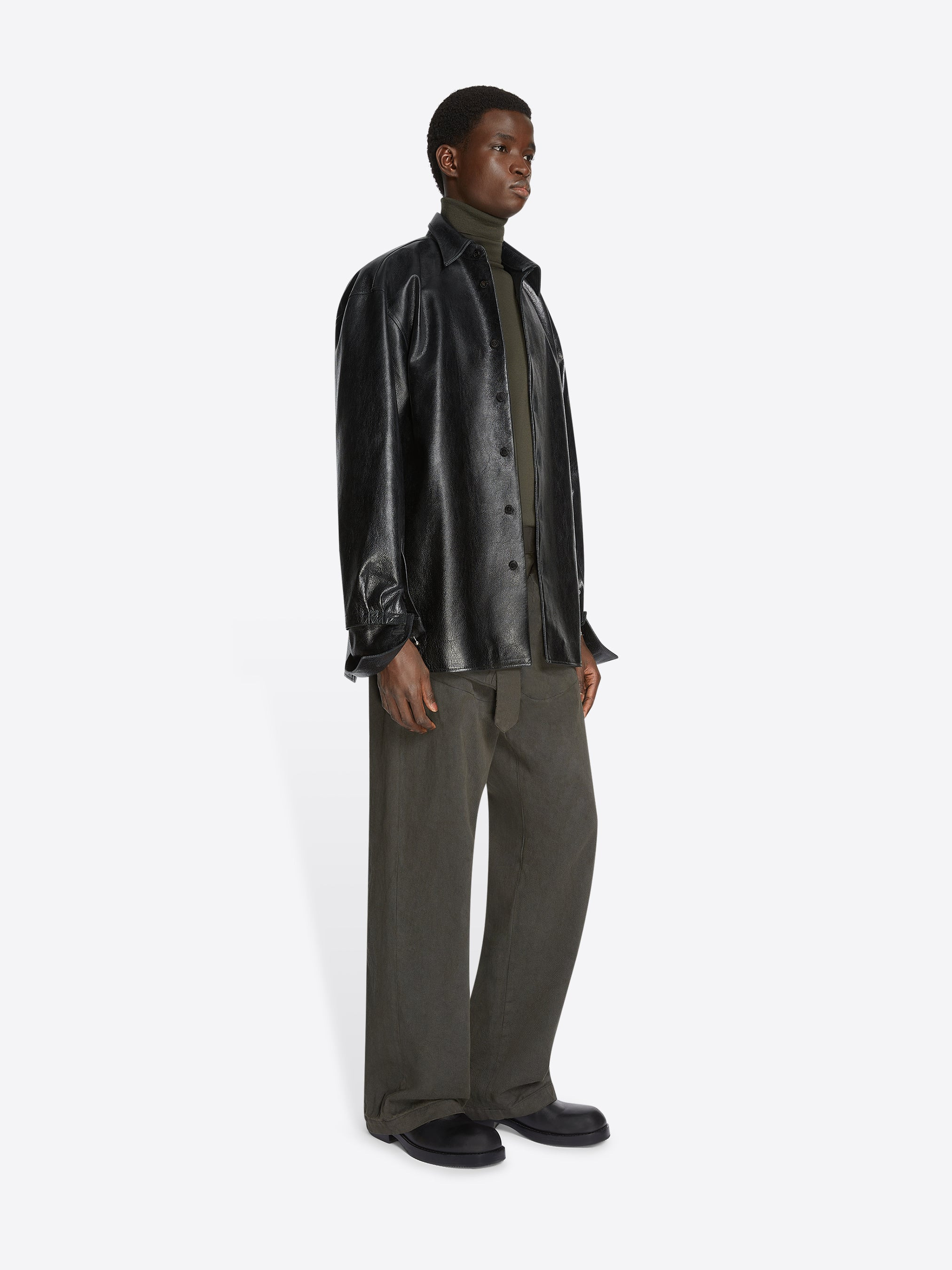 ADJUSTABLE LEATHER SHIRT - 3