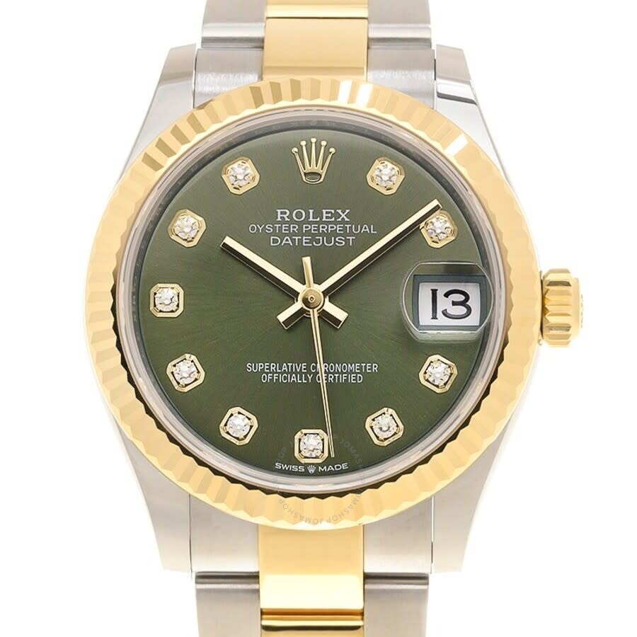 Rolex Datejust 31 Automatic Diamond Green Dial Ladies Watch 278273GNDO - 2