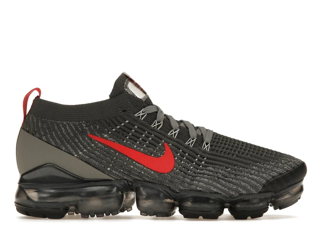 Nike Air VaporMax Flyknit 3 Grey Track Red - 1