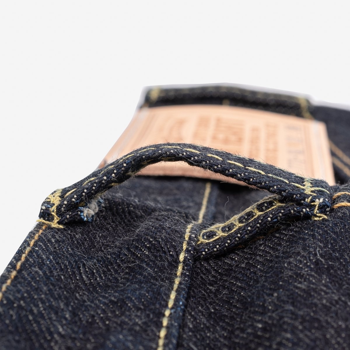 IH-777S-19L 19oz Left Hand Twill Selvedge Denim Slim Tapered Cut Jeans - Indigo - 14