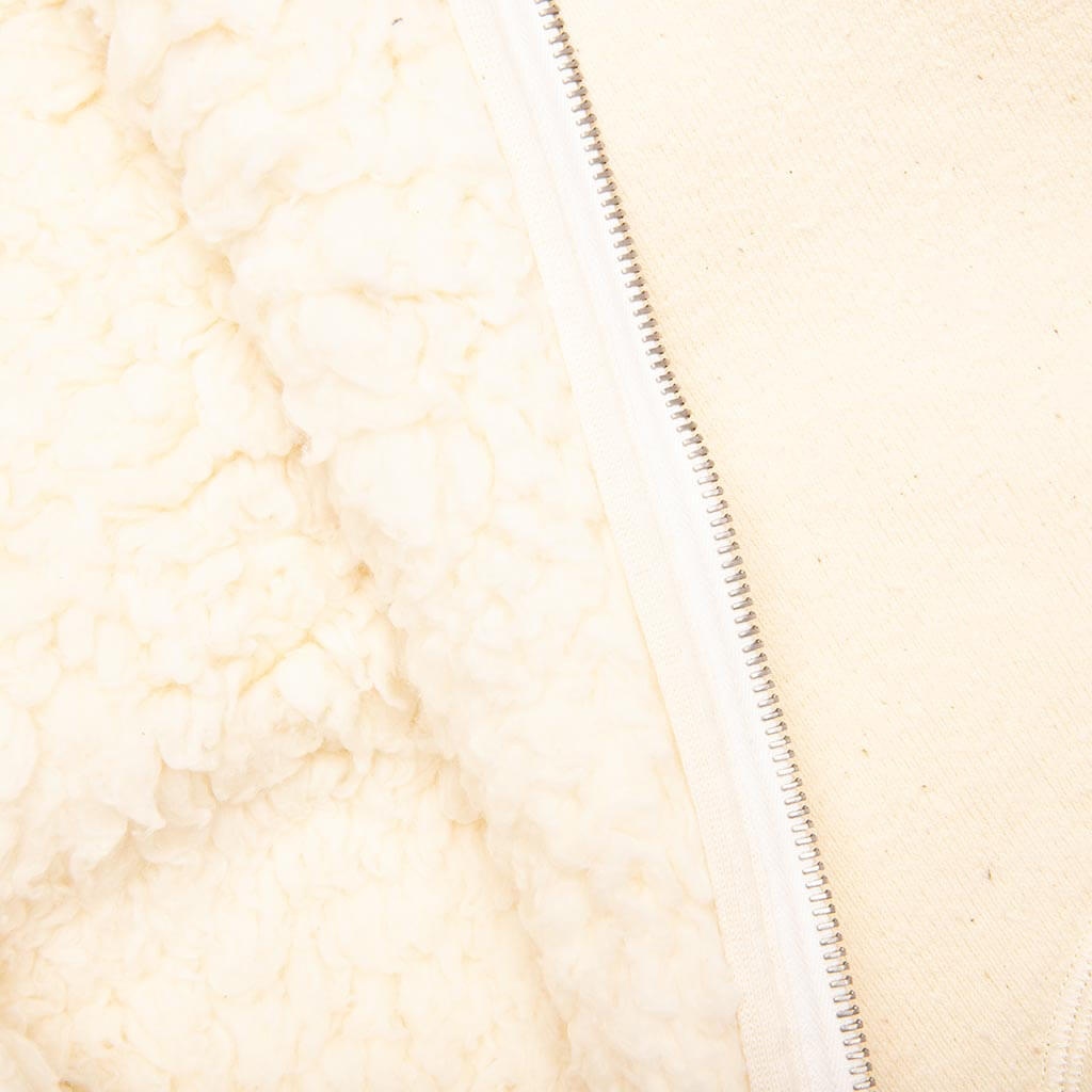 REVERSIBLE SHERPA JACKET - EGGSHELL - 5
