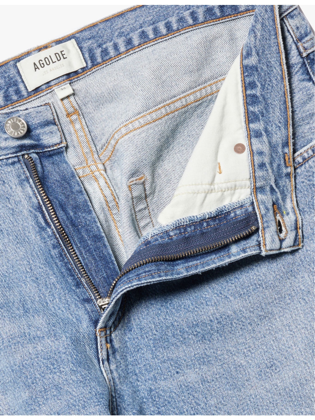 Fusion faded-wash tapered-leg recycled-denim jeans - 6