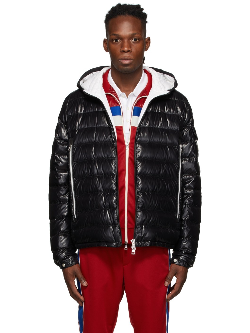 Black Down Galion Puffer Jacket - 1