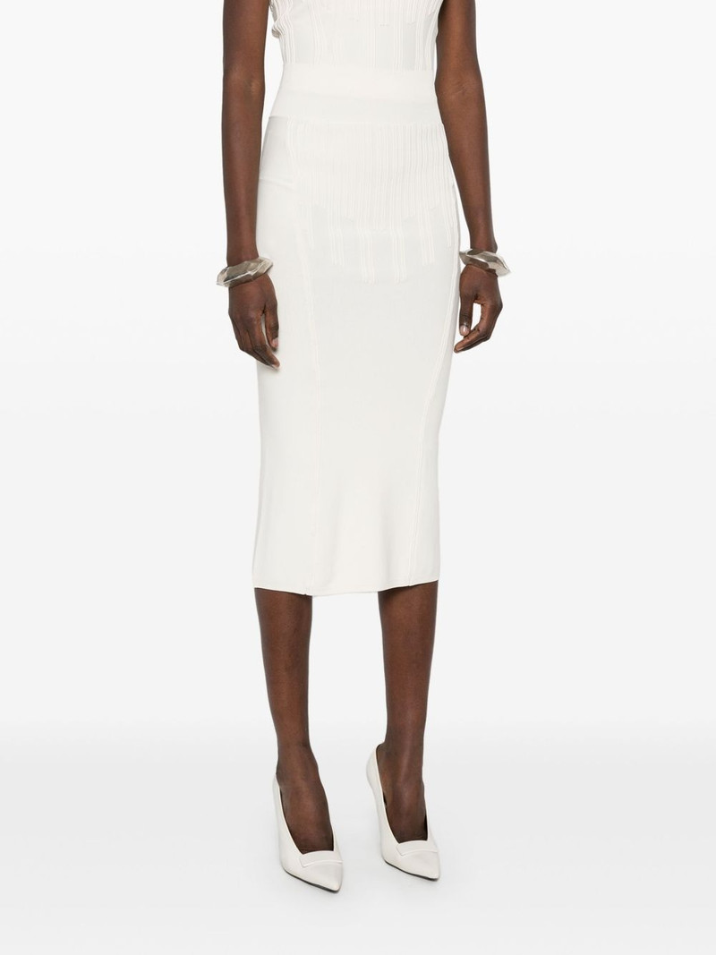 boning-detail midi skirt 3