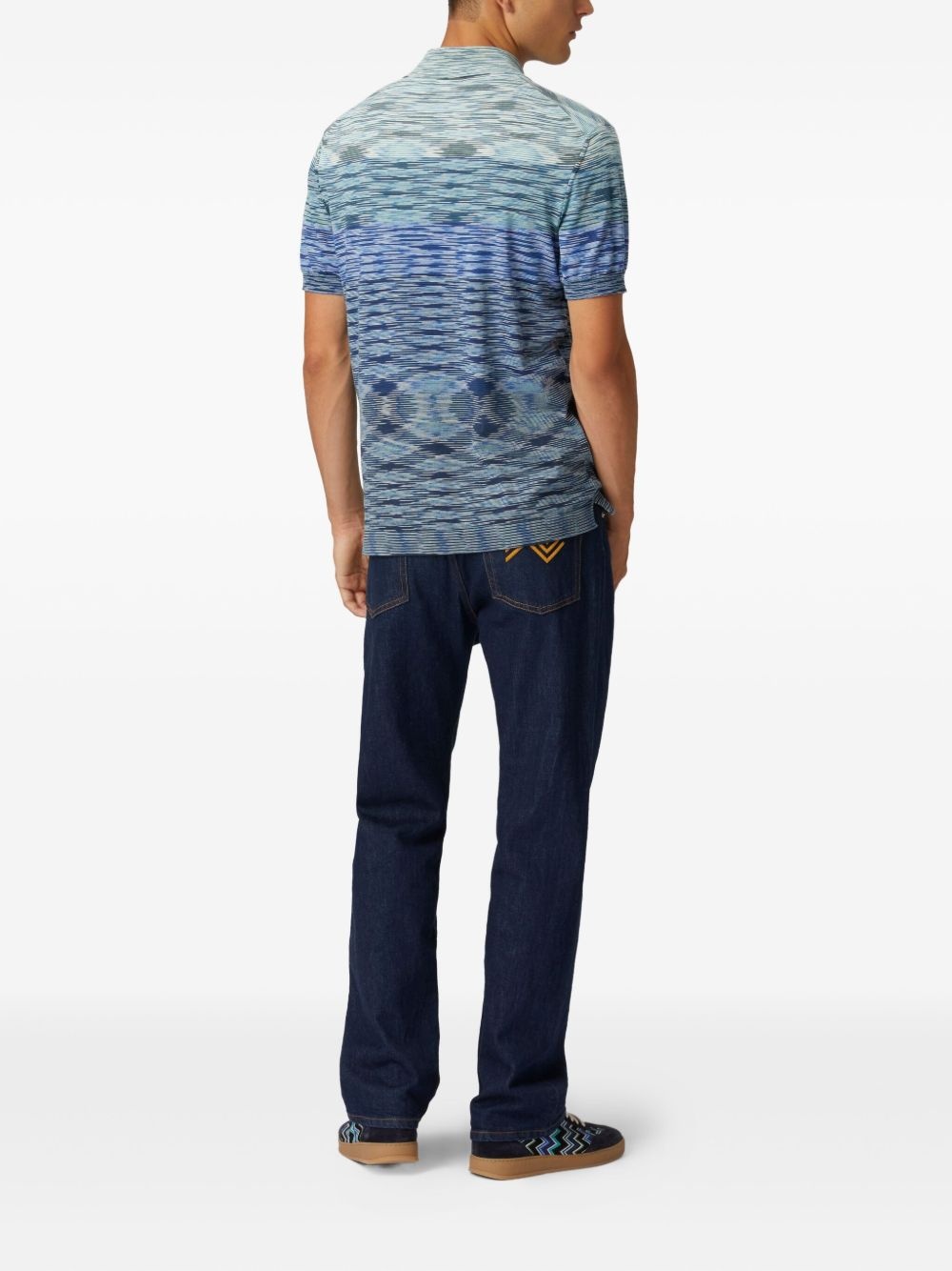 striped cotton polo shirt - 3