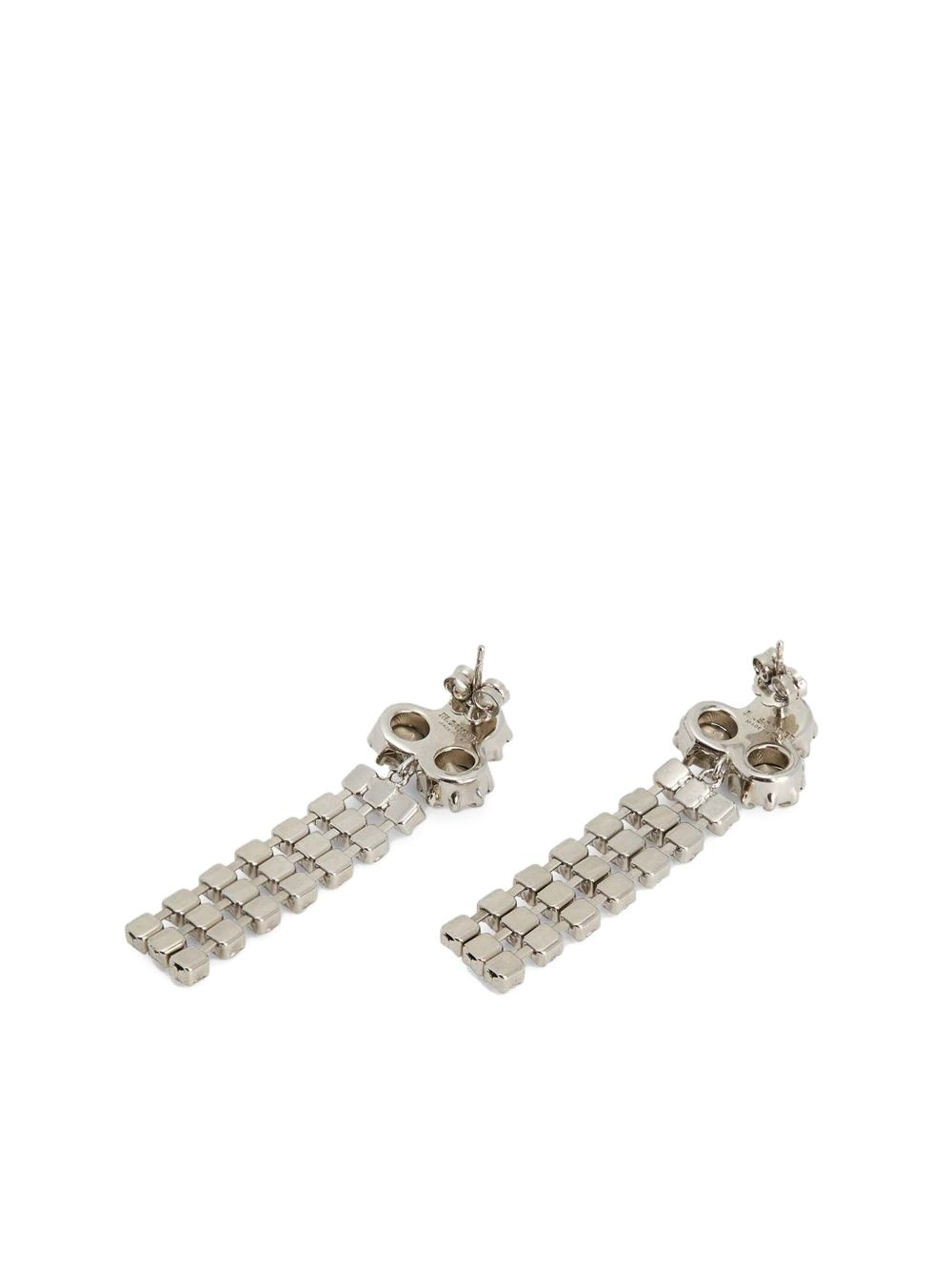 crystal-embellished drop earrings - 4