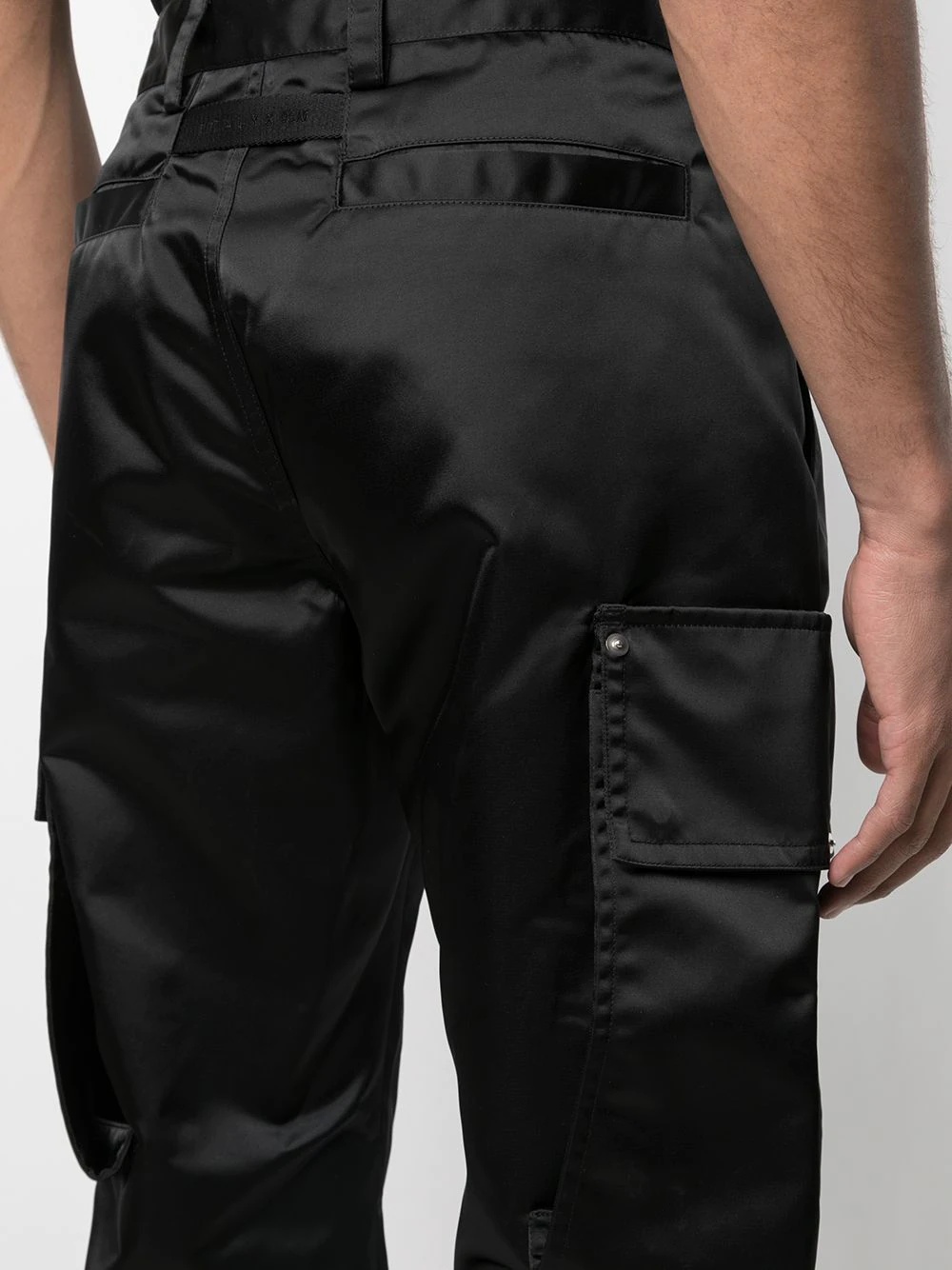 high-waist cargo trousers - 5