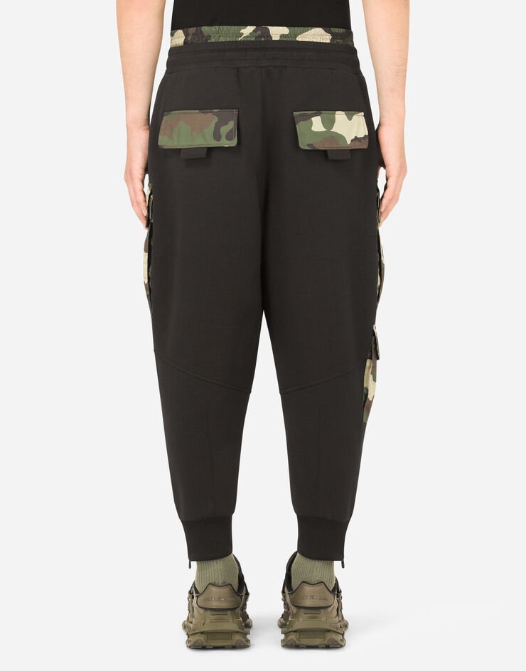 Jogging pants with camouflage-print details - 3