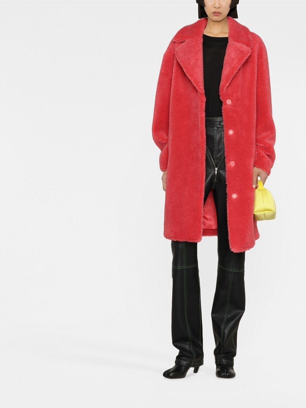 Camille faux-shearling oversized coat - 2