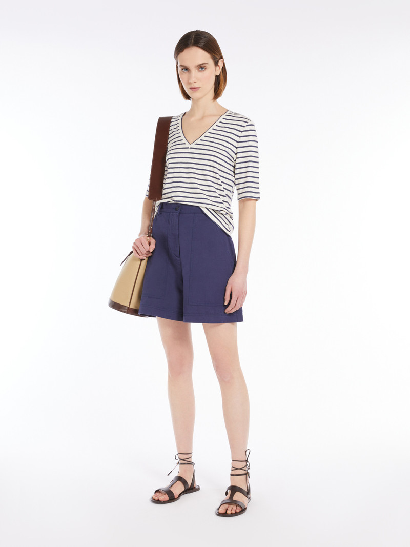 WEEKEND Max Mara OPZIONE Stretch linen jersey T-shirt outlook