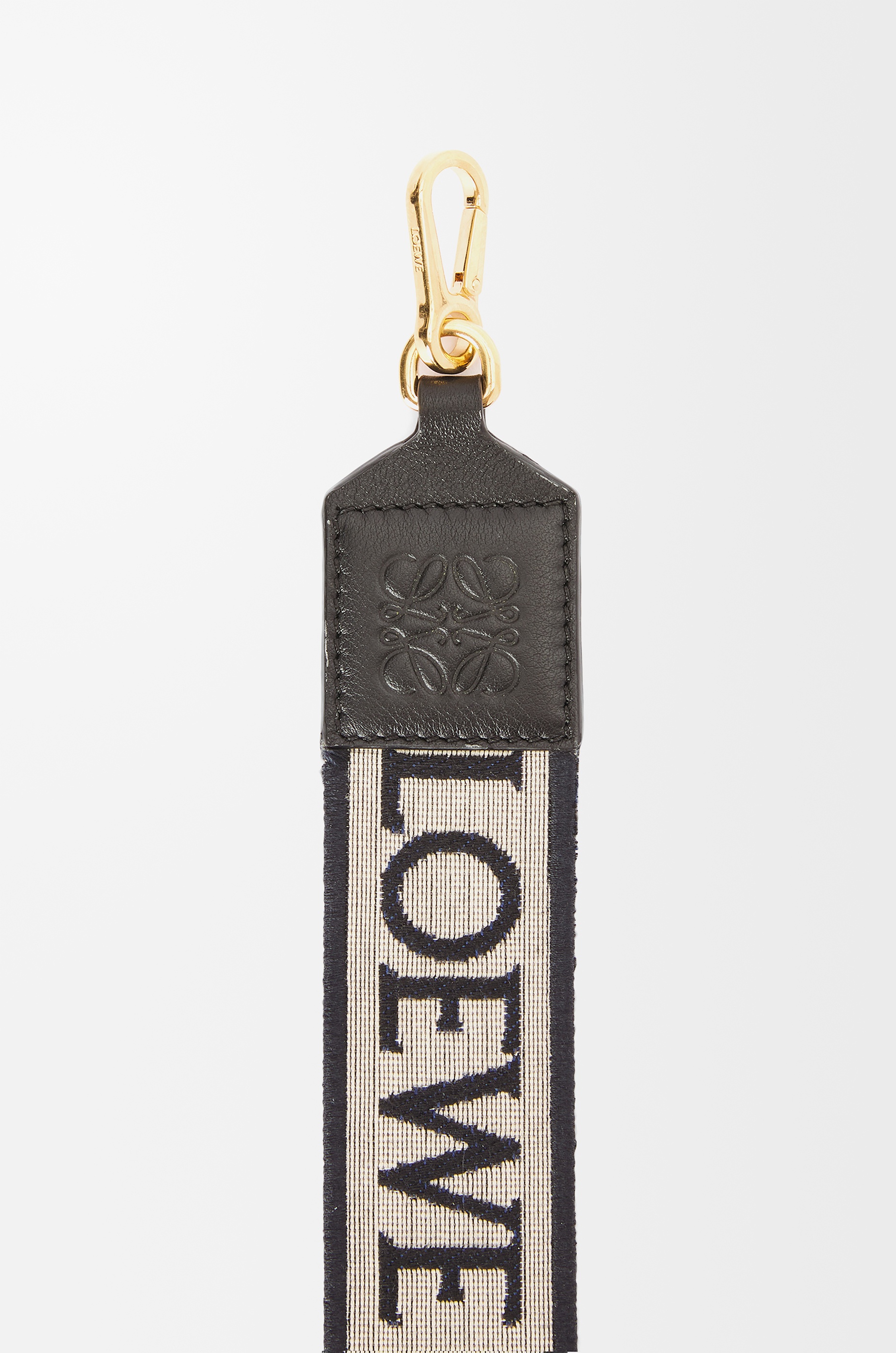 Anagram strap in jacquard and calfskin - 2