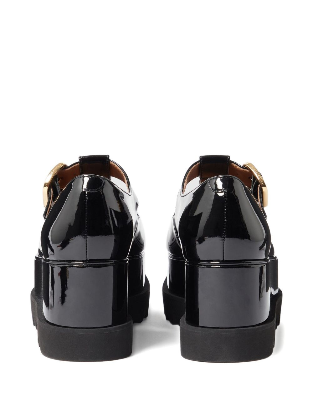 buckle-detail platform pumps - 3