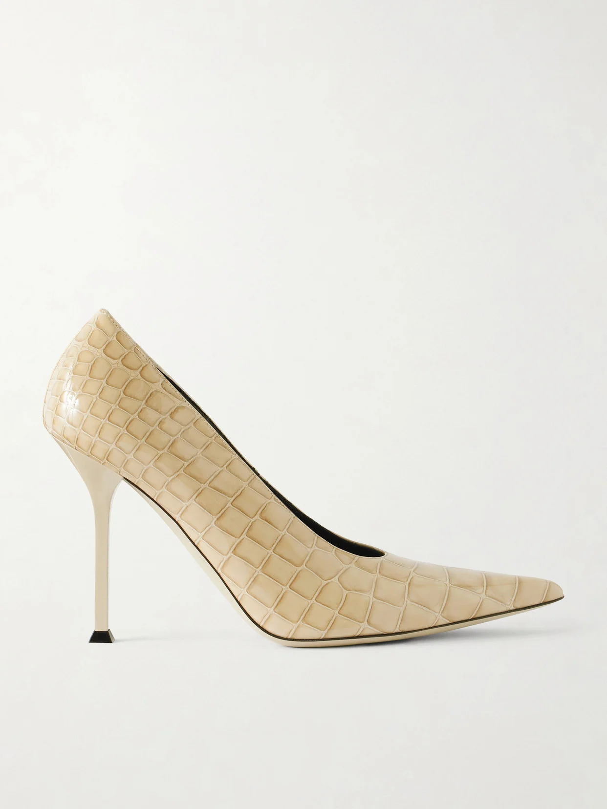Helix 95 Croc-effect Leather Pumps - 1