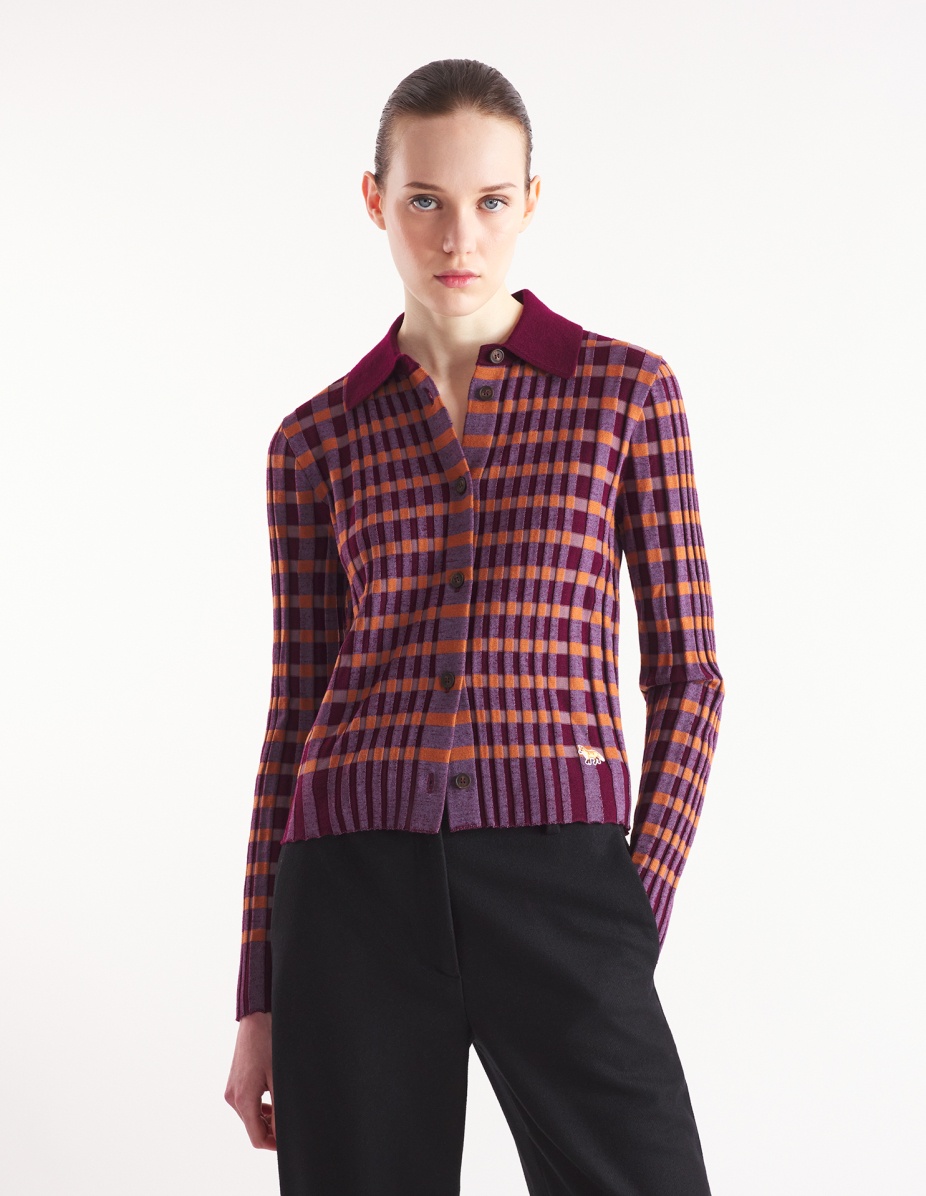 CHECKED KNITTED SHIRT - 3