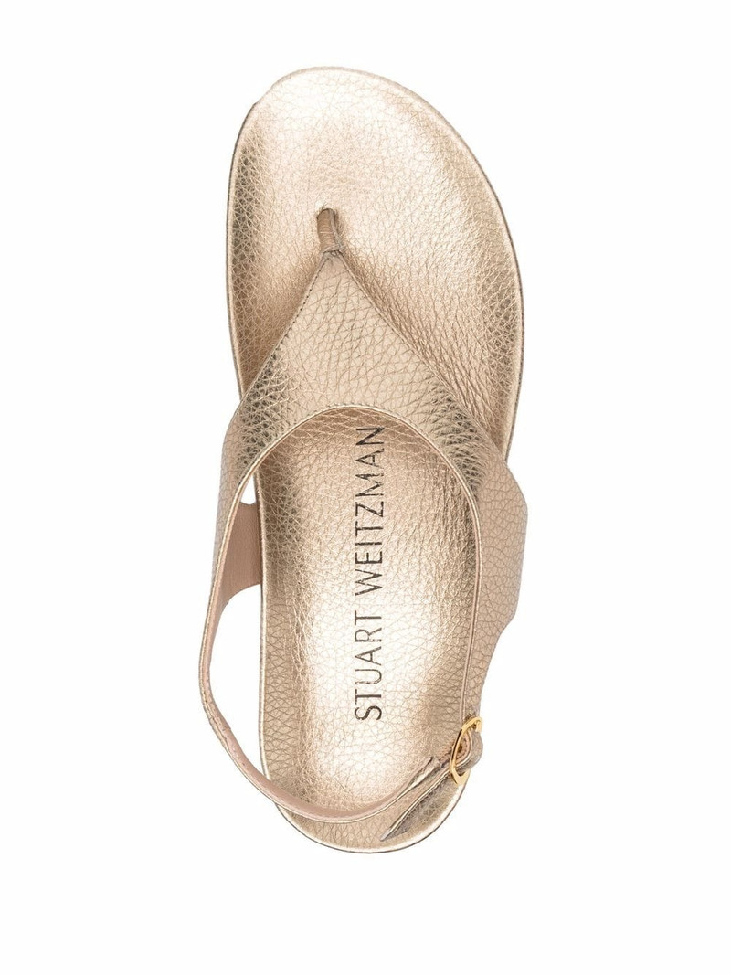 metallic-effect open-toe sandals 4