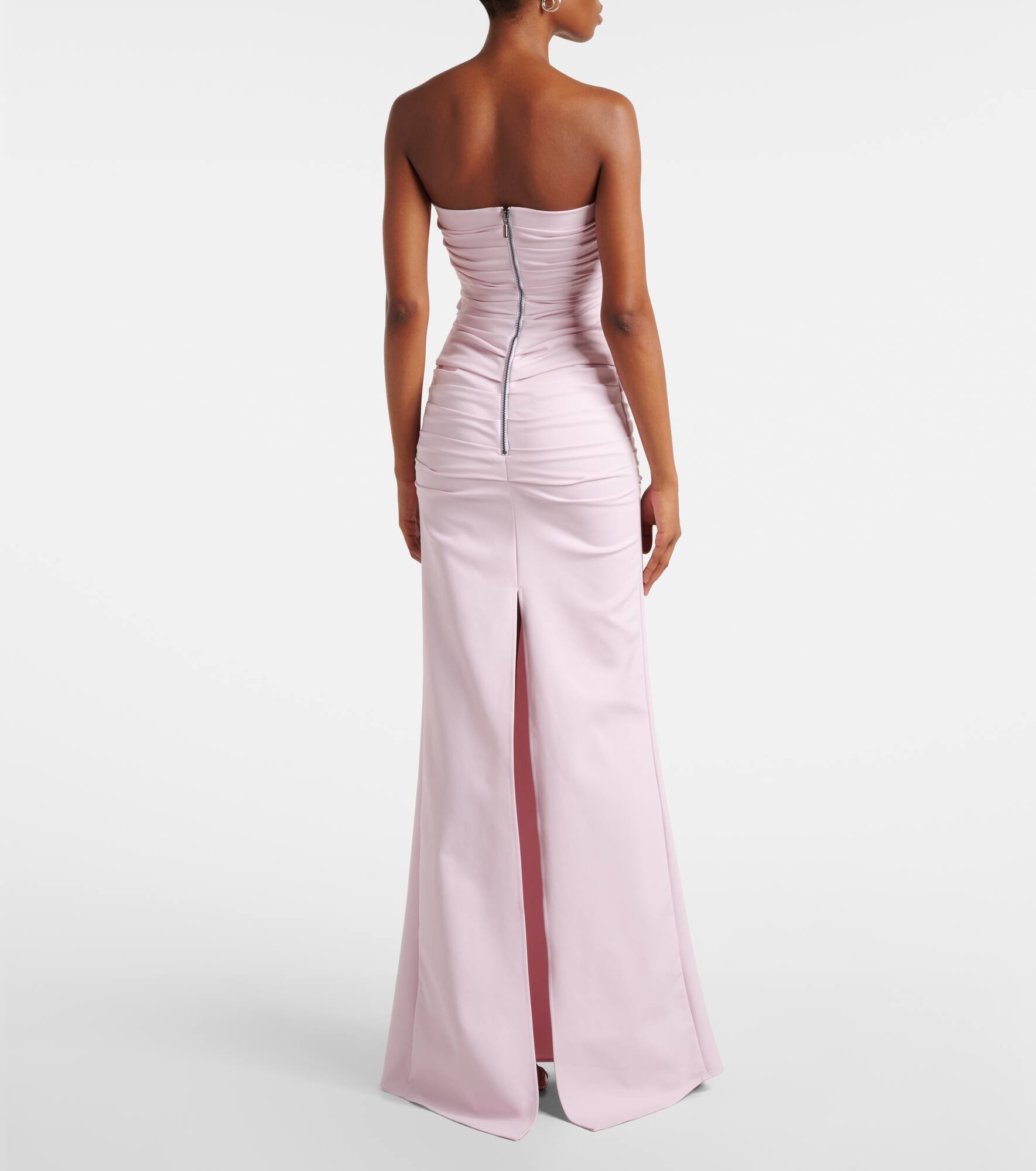 Intoxicate ruched strapless gown - 3