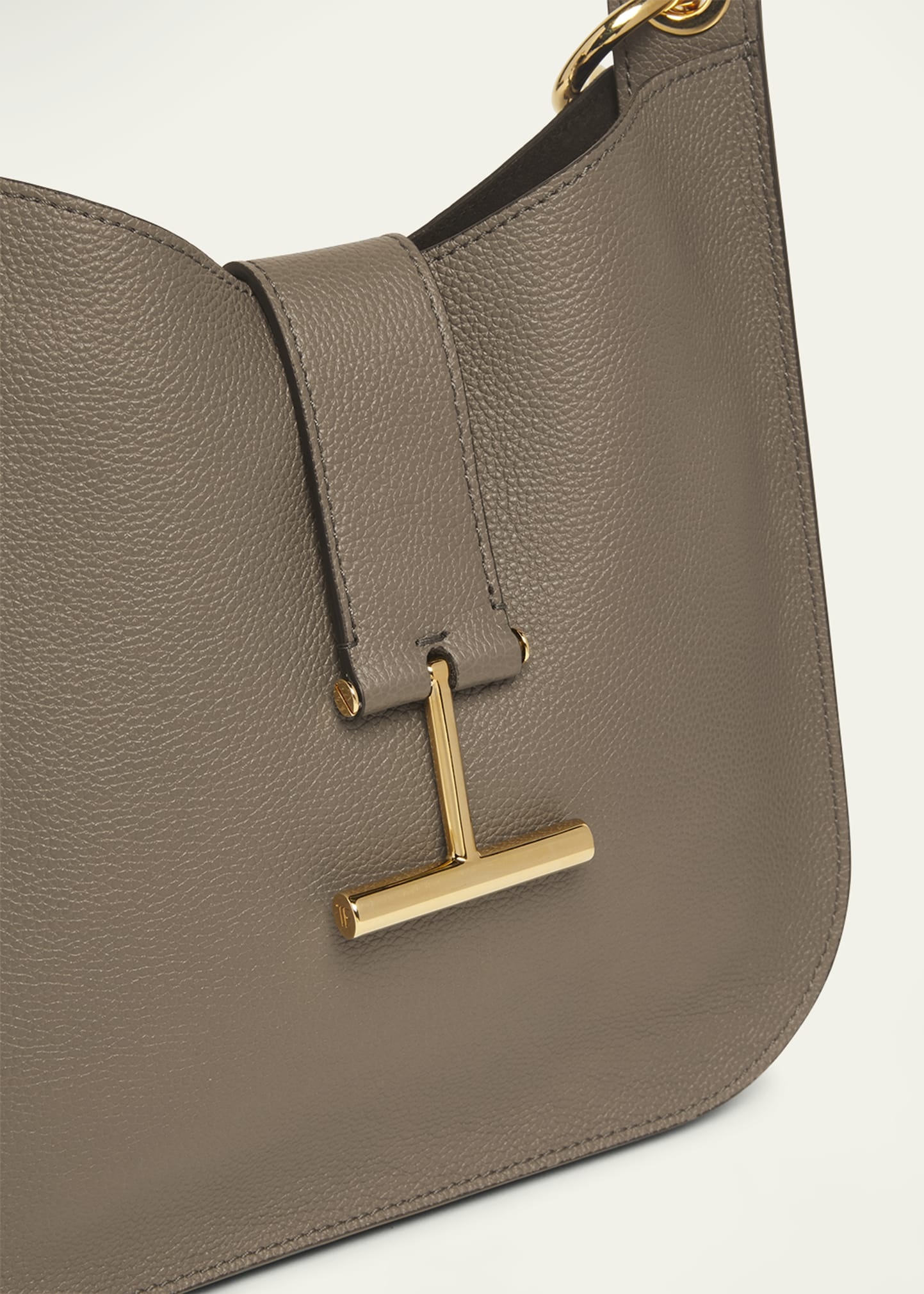 Tara Small Hobo Crossbody in Grained Leather - 6