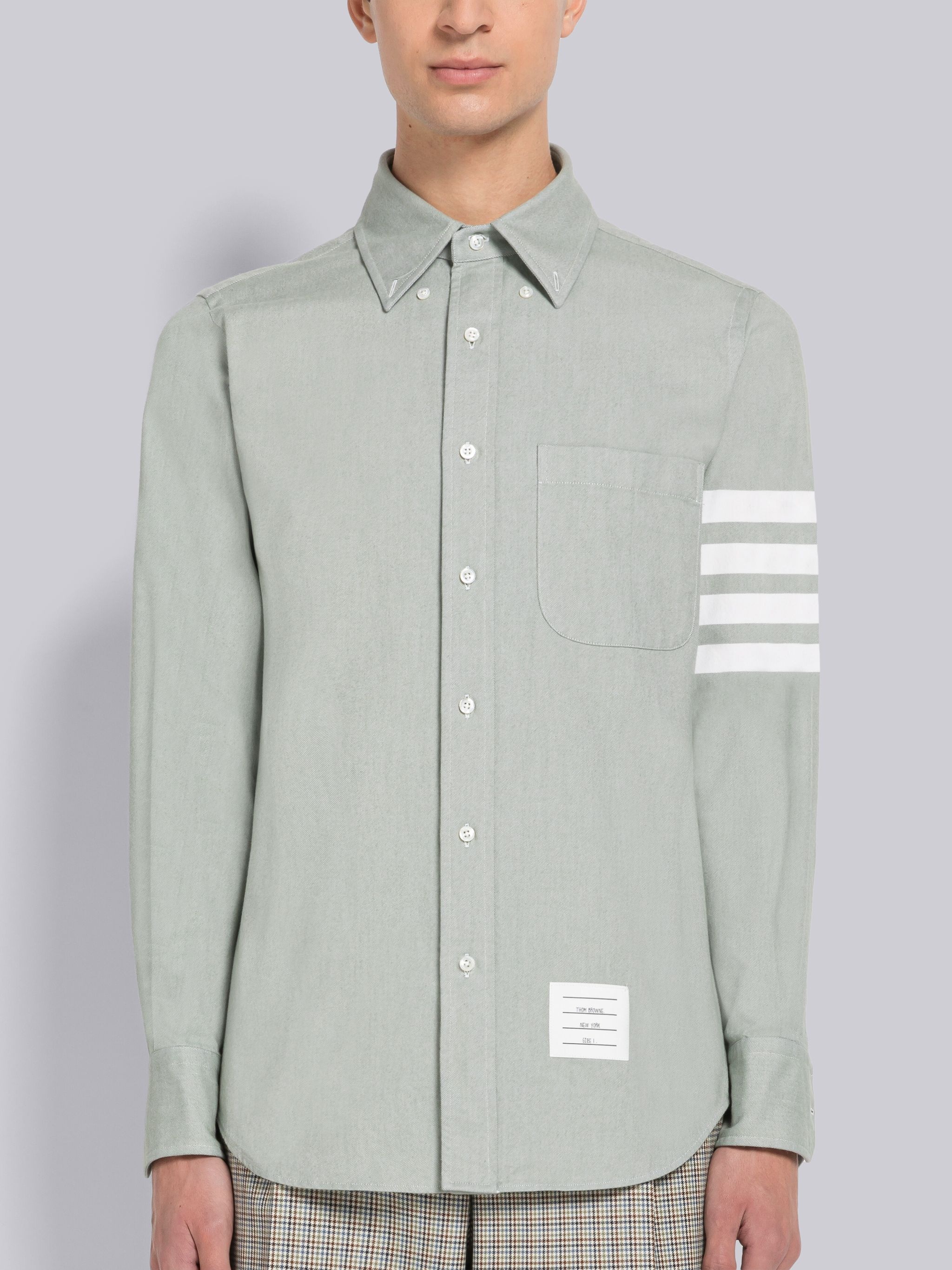 Flannel 4-Bar Straight Fit Shirt - 3