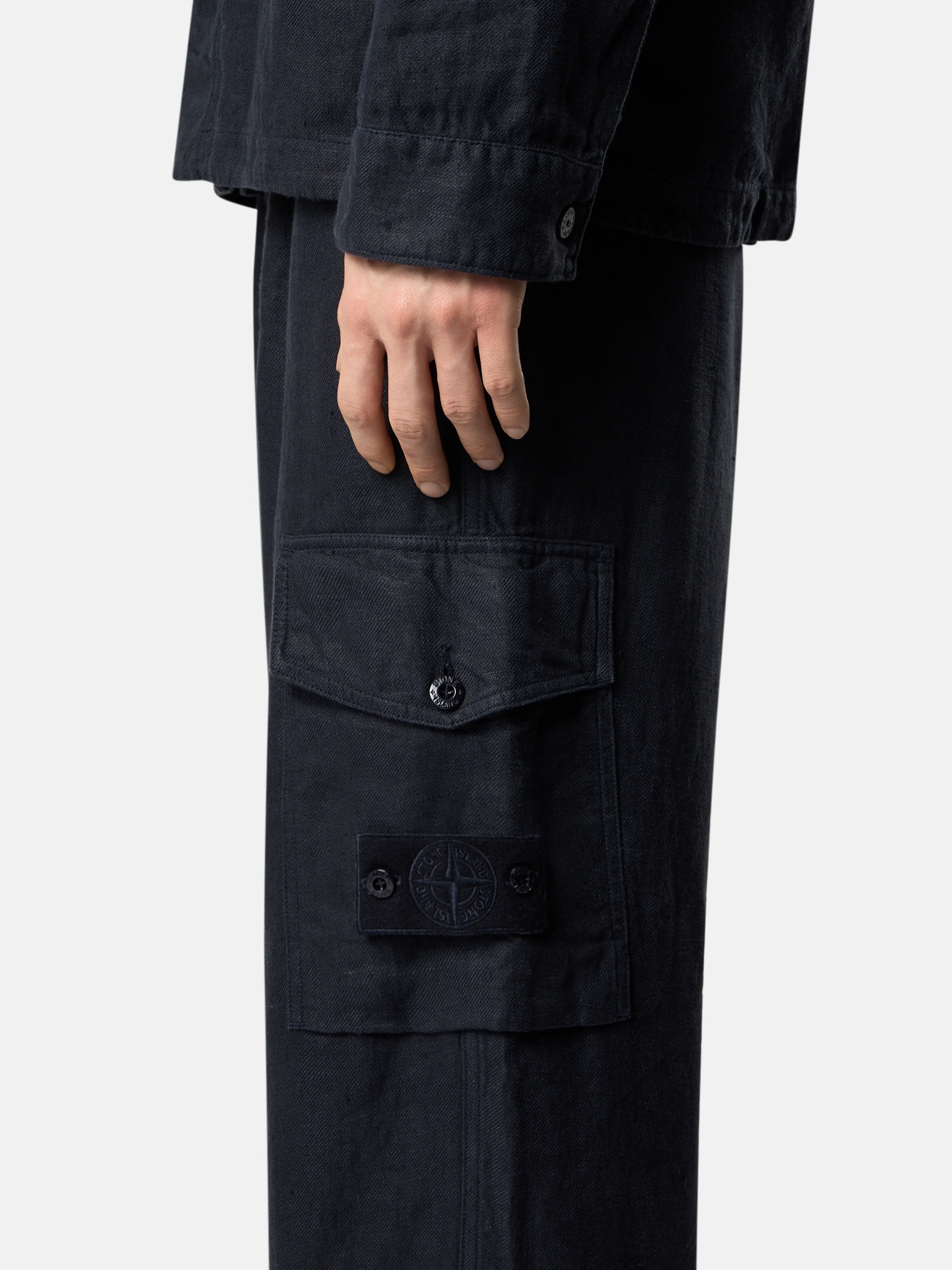 3100029 DIAGONAL LINEN_STONE ISLAND GHOST - 3