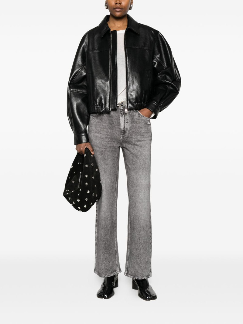 AGOLDE Dixon Cocoon zip bomber jacket outlook