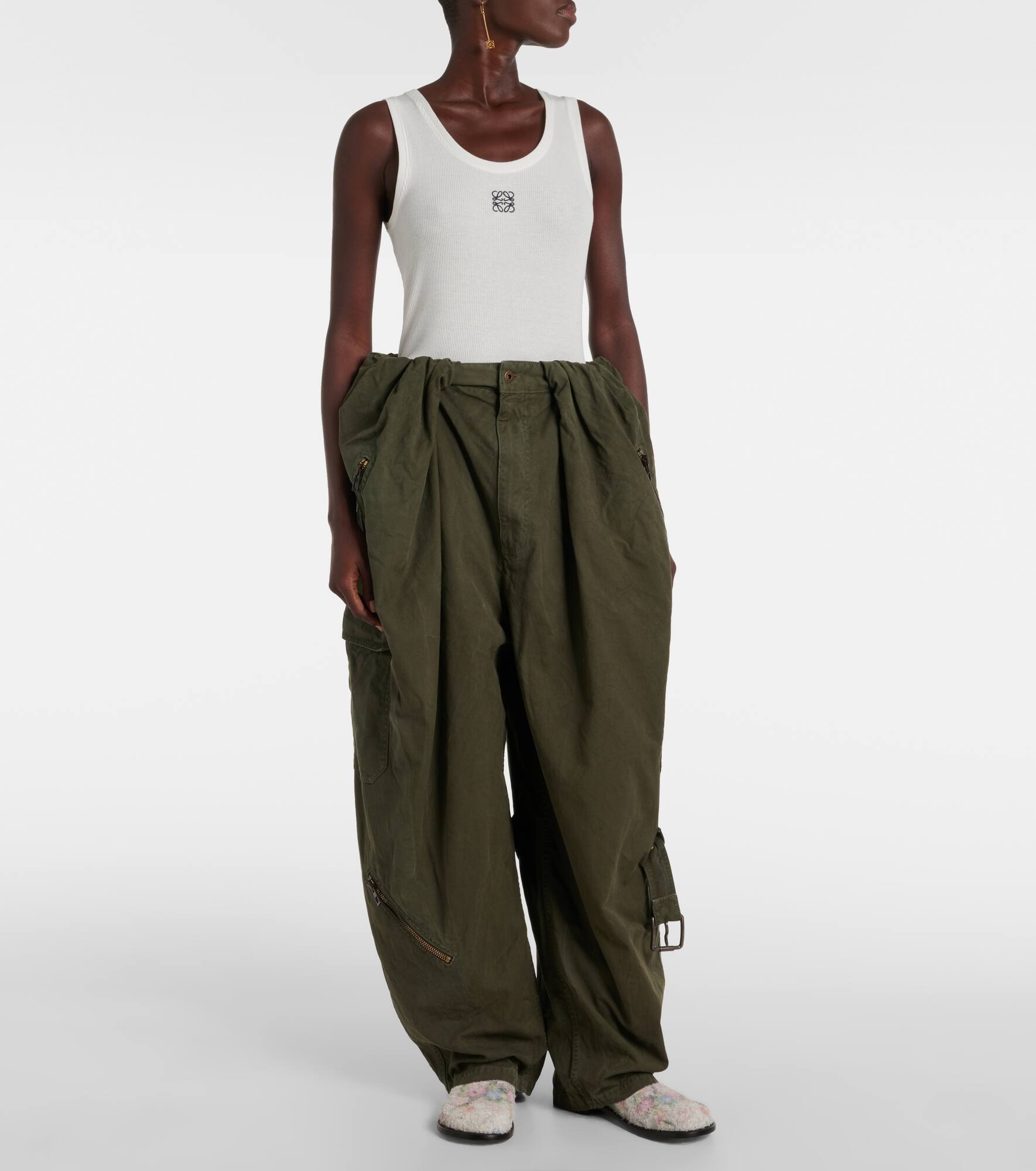 Cotton cargo pants - 7
