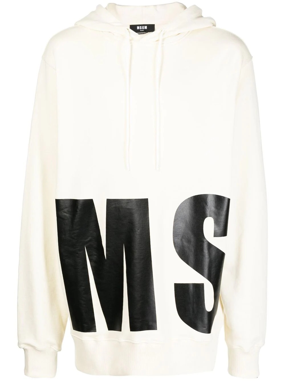 logo print hoodie - 1