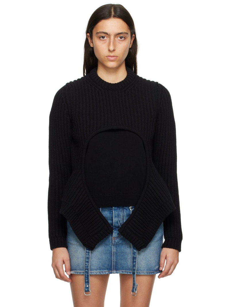Black Meteor Cut Out Sweater 1