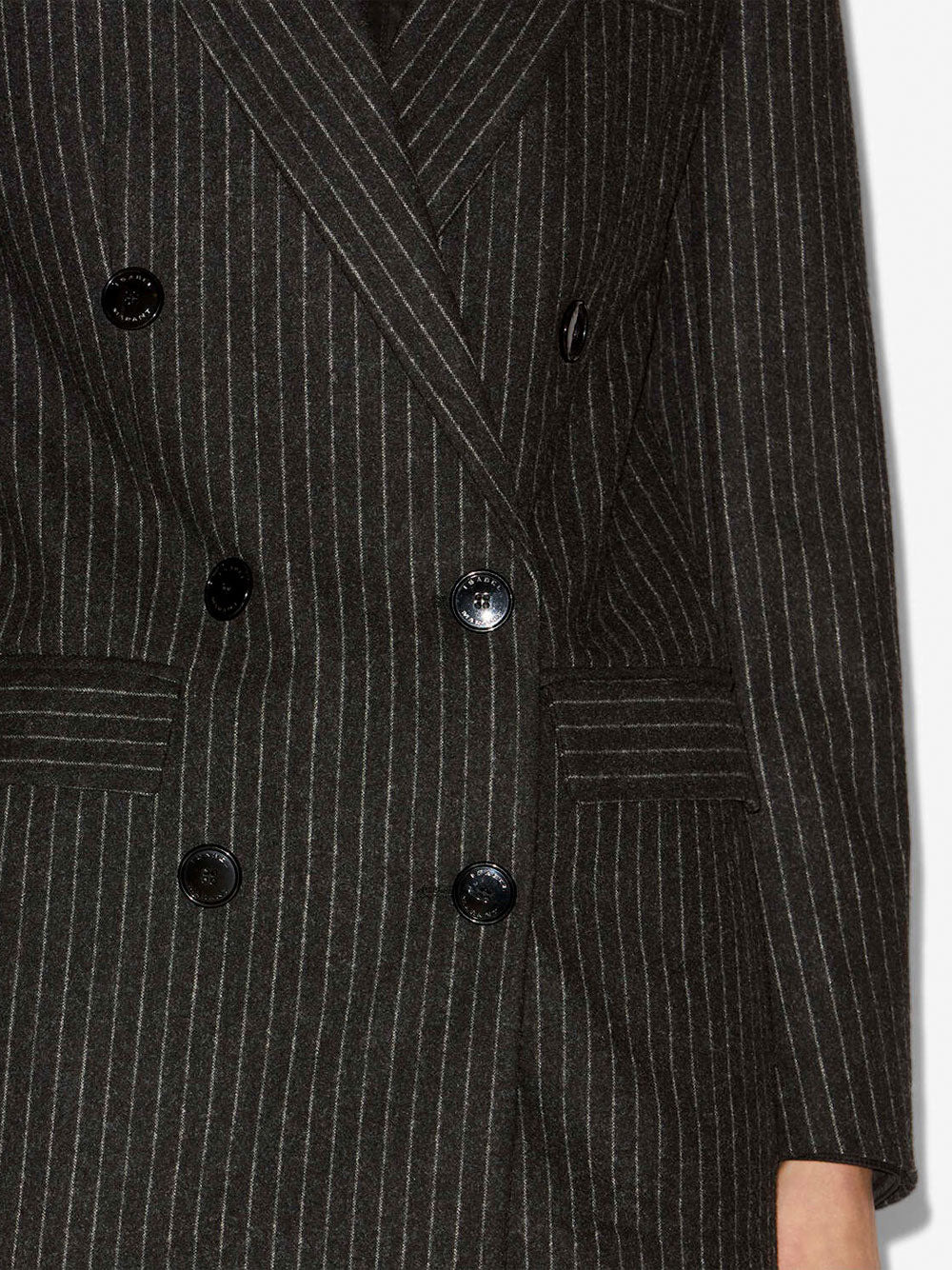 Jevima Striped Wool Suit Jacket - 4