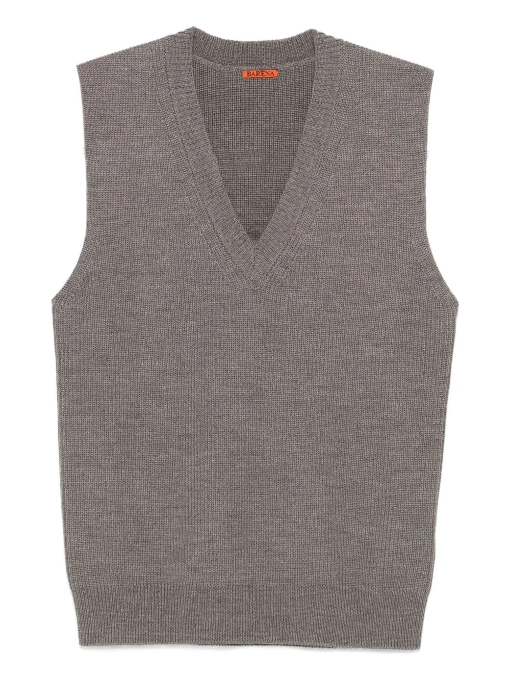 V-neck wool sweater vest - 1