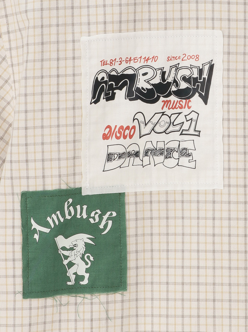 PATCHWORK CHECK SHORT SLEEVE SHIRT 3