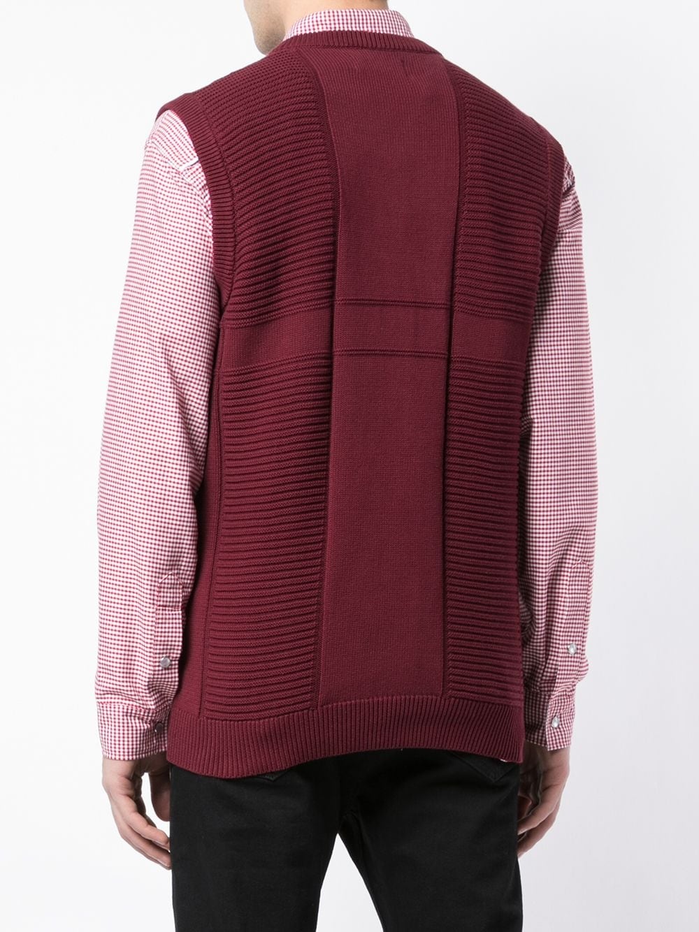 short-sleeve knitted vest - 4