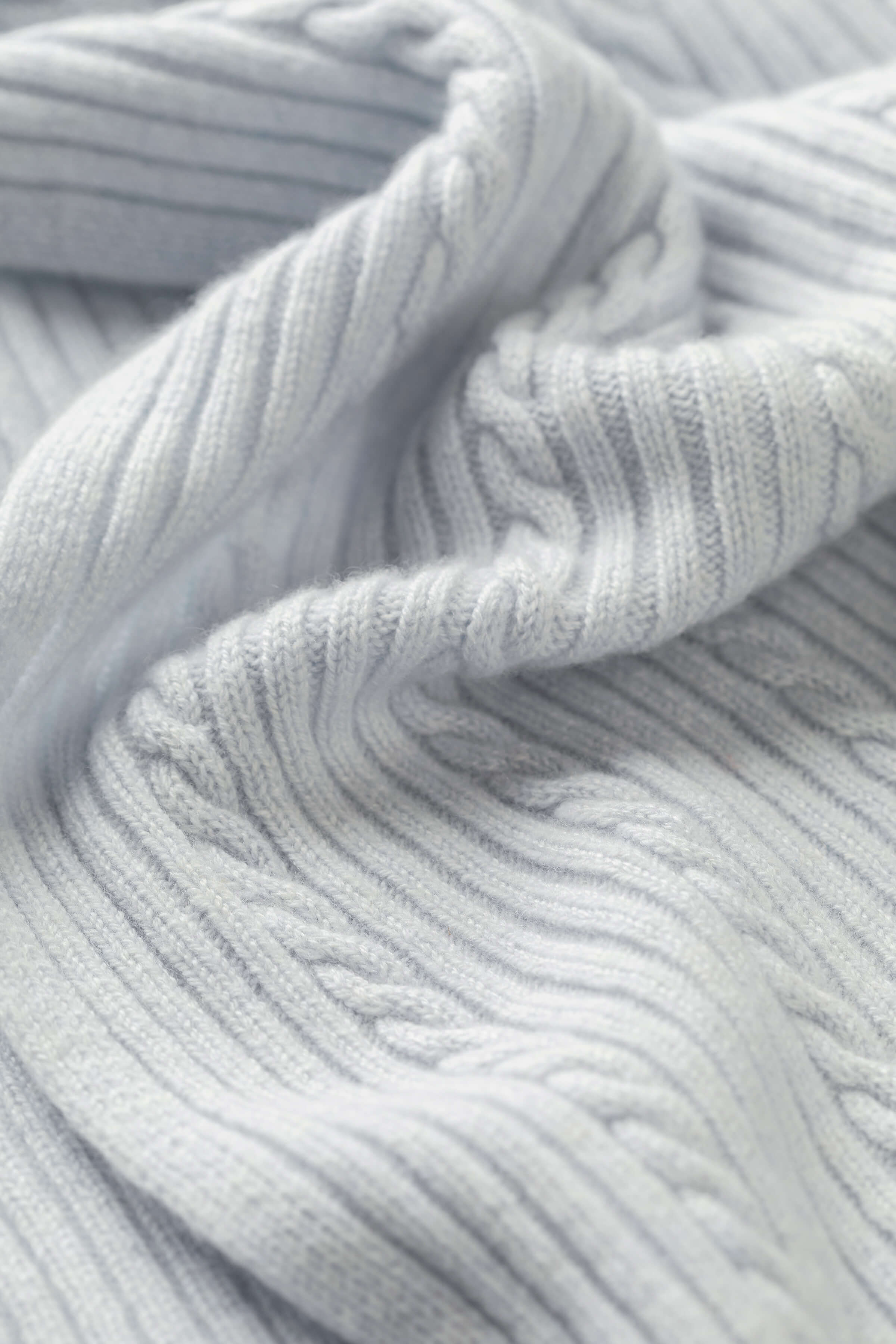 Cable & Rib Cashmere Scarf - 4