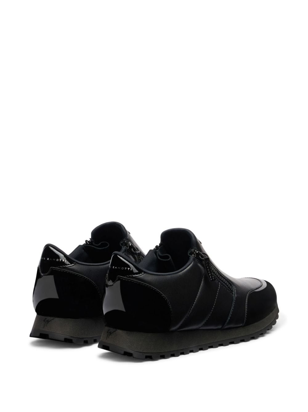 Idle Run quilted leather zip-up loafers - 3