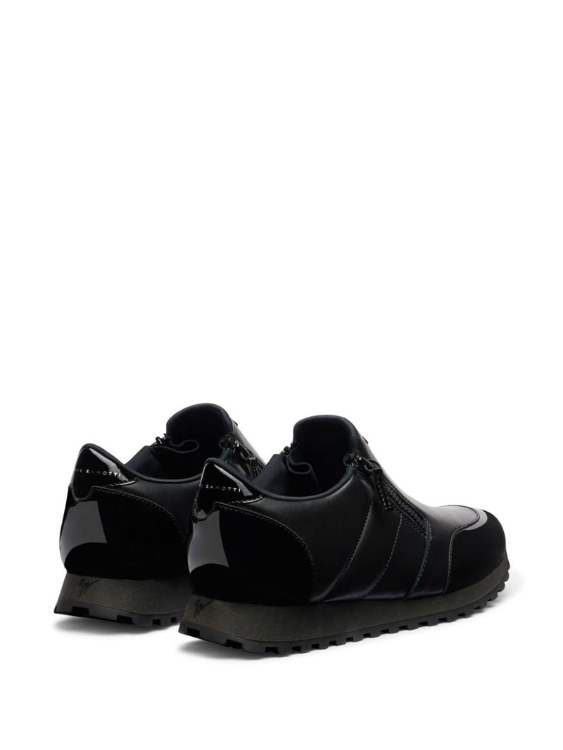 Idle Run quilted leather zip-up loafers 3