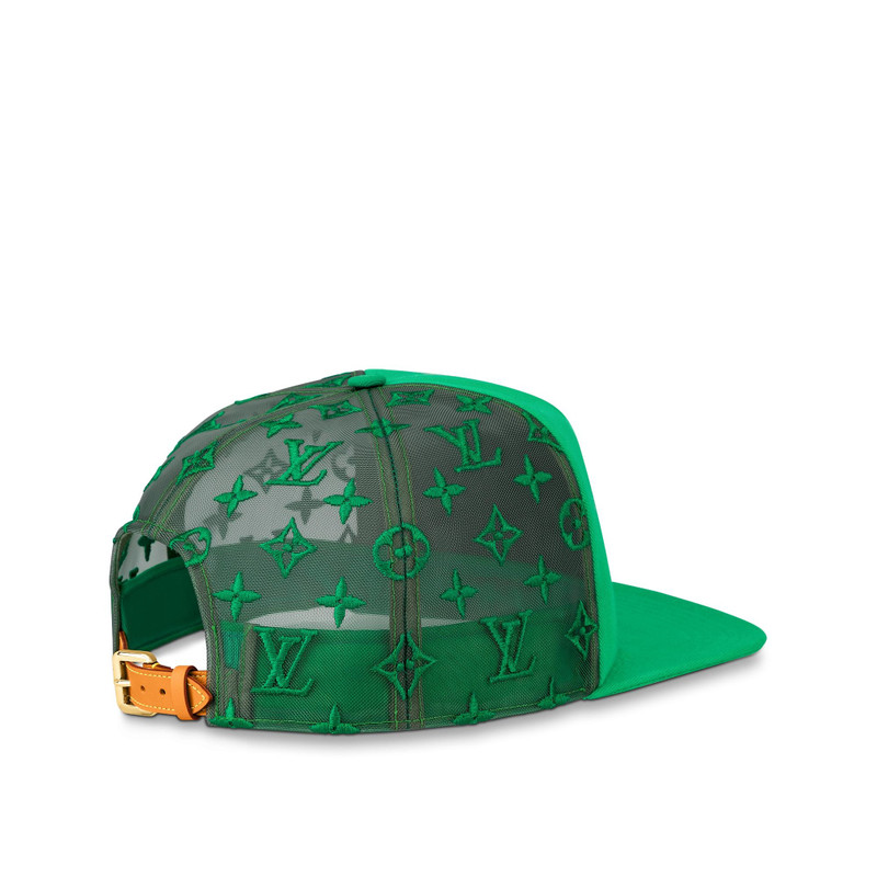 Monogram Embroidered Mesh Cap 5
