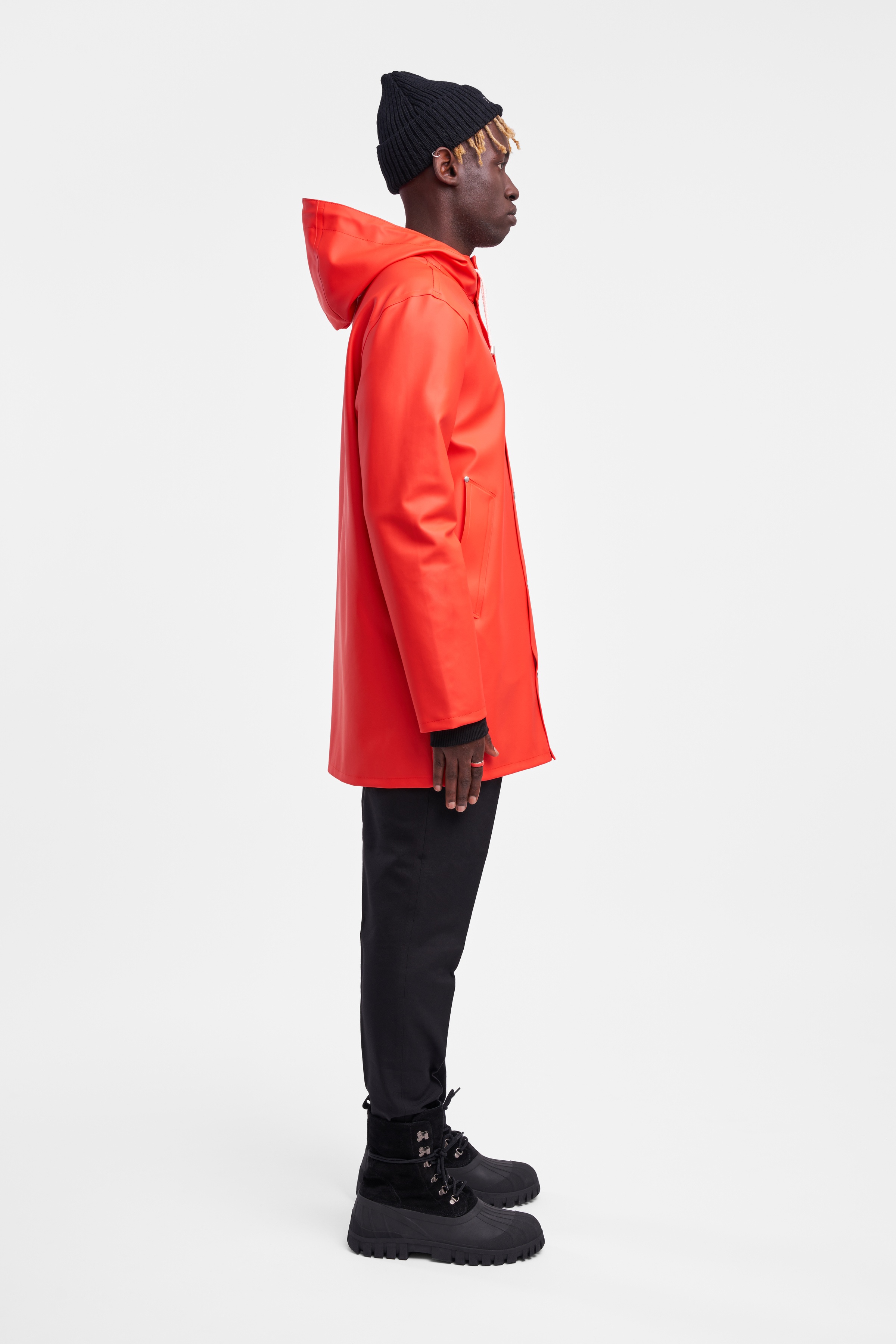 Stockholm Raincoat Fade Red - 3