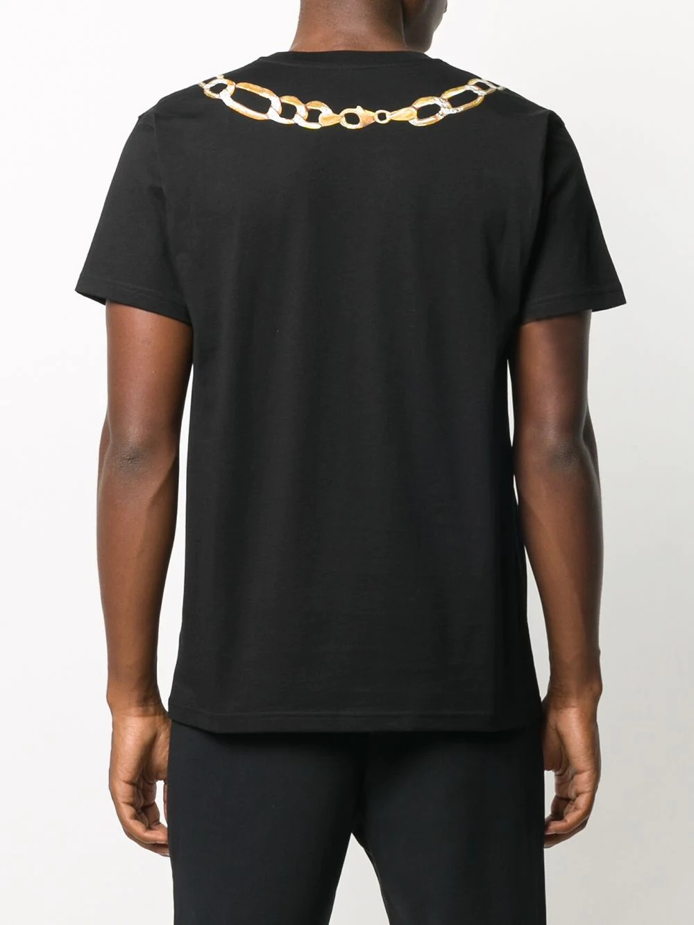 logo-chain print T-shirt - 4