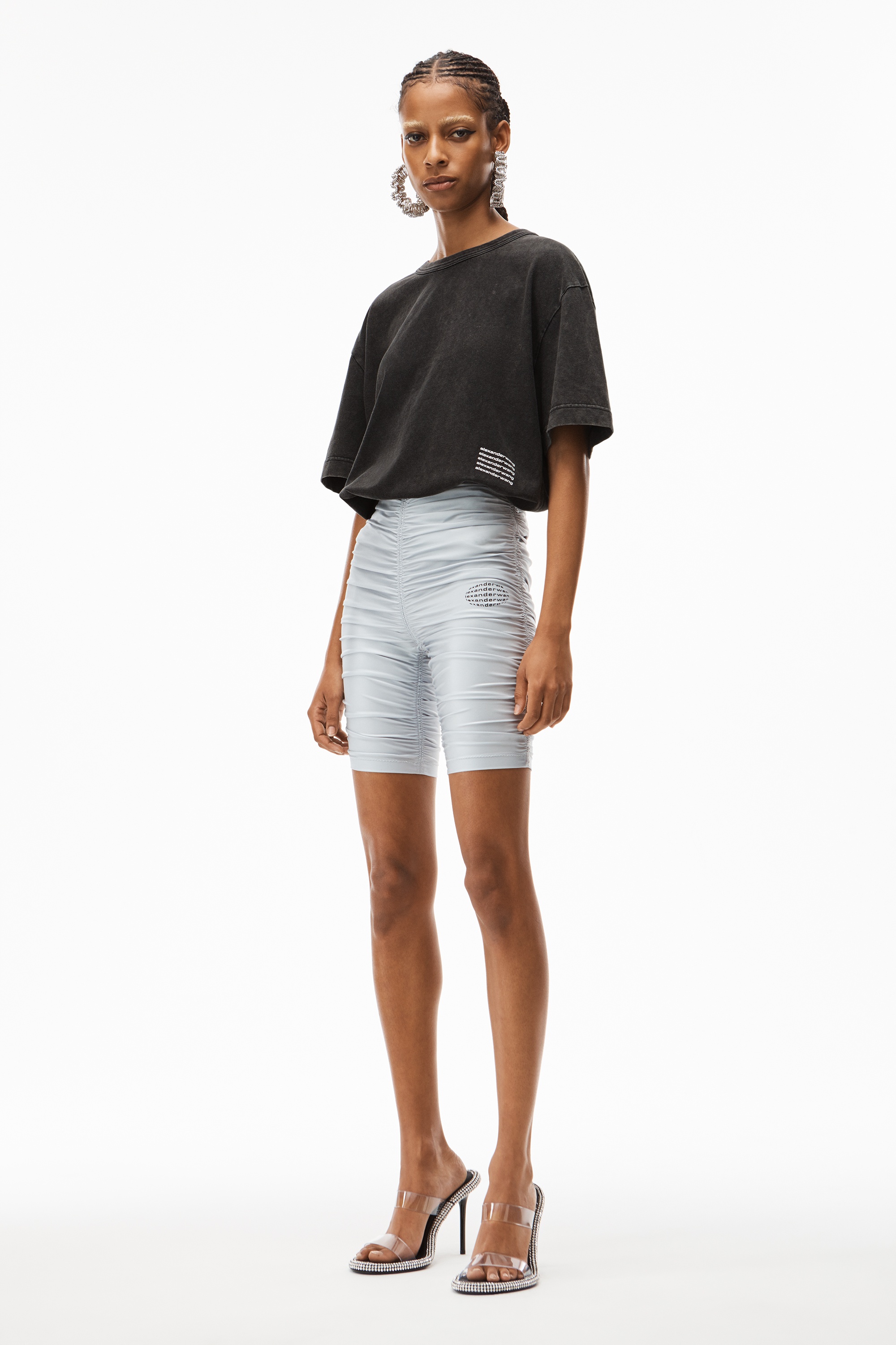 ACID WASH TEE IN HIGH TWIST JERSEY - 6