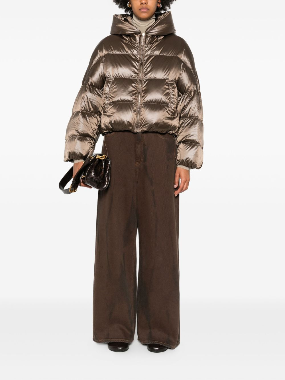 Spaceca quilted hooded jacket - 2
