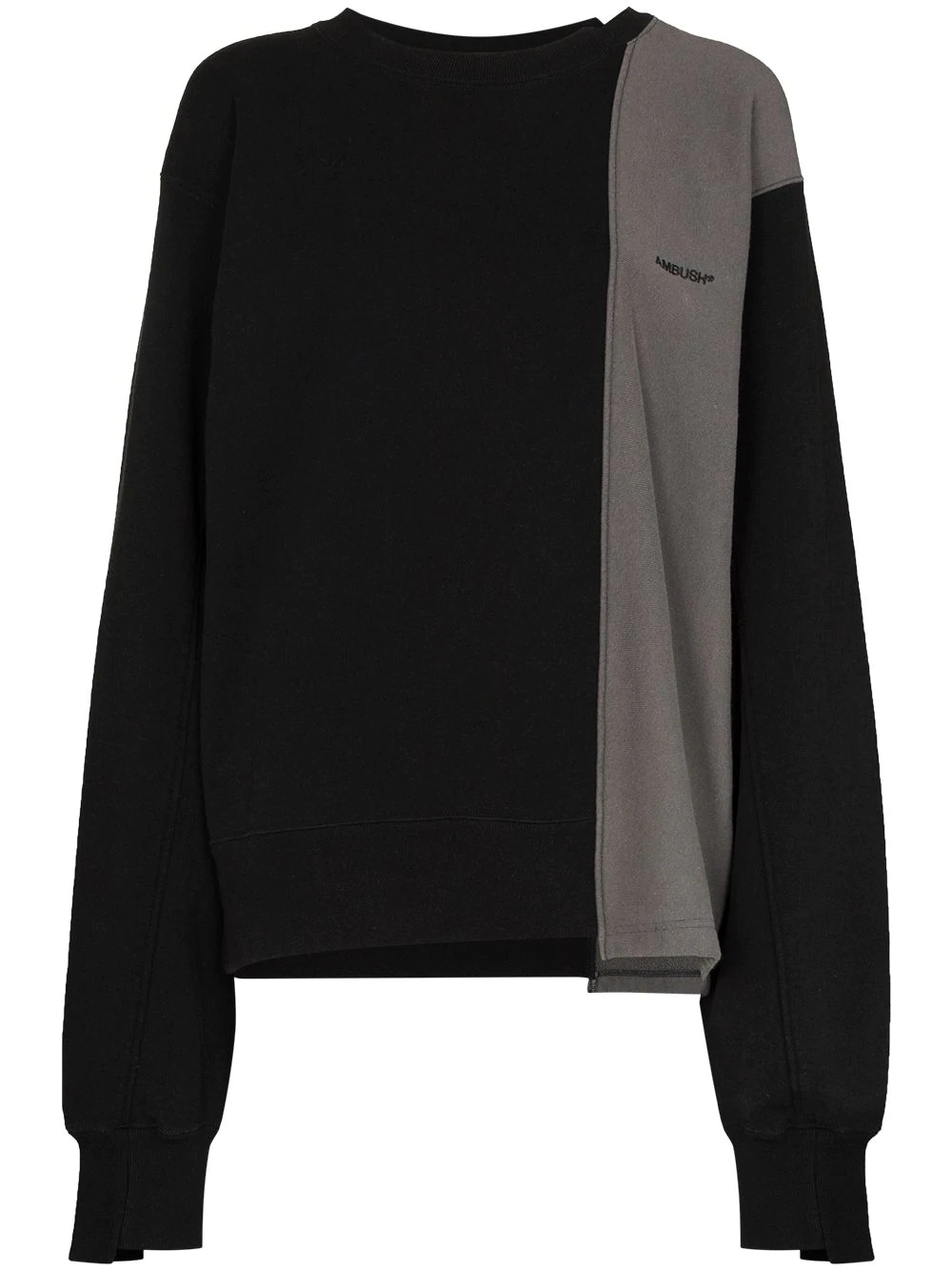 panelled sweatshirt - 1