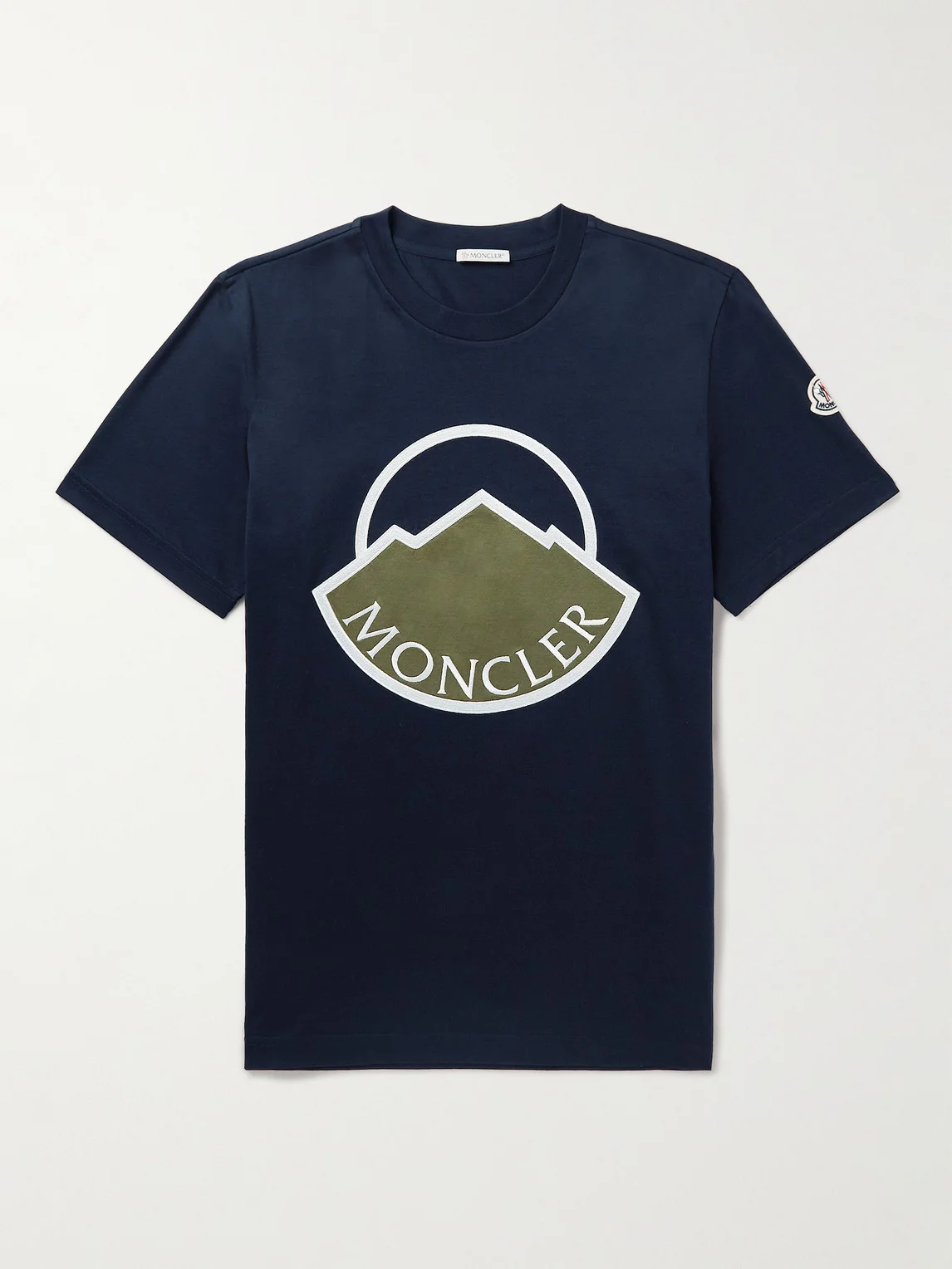 Logo-Appliquéd Cotton-Jersey T-Shirt - 1