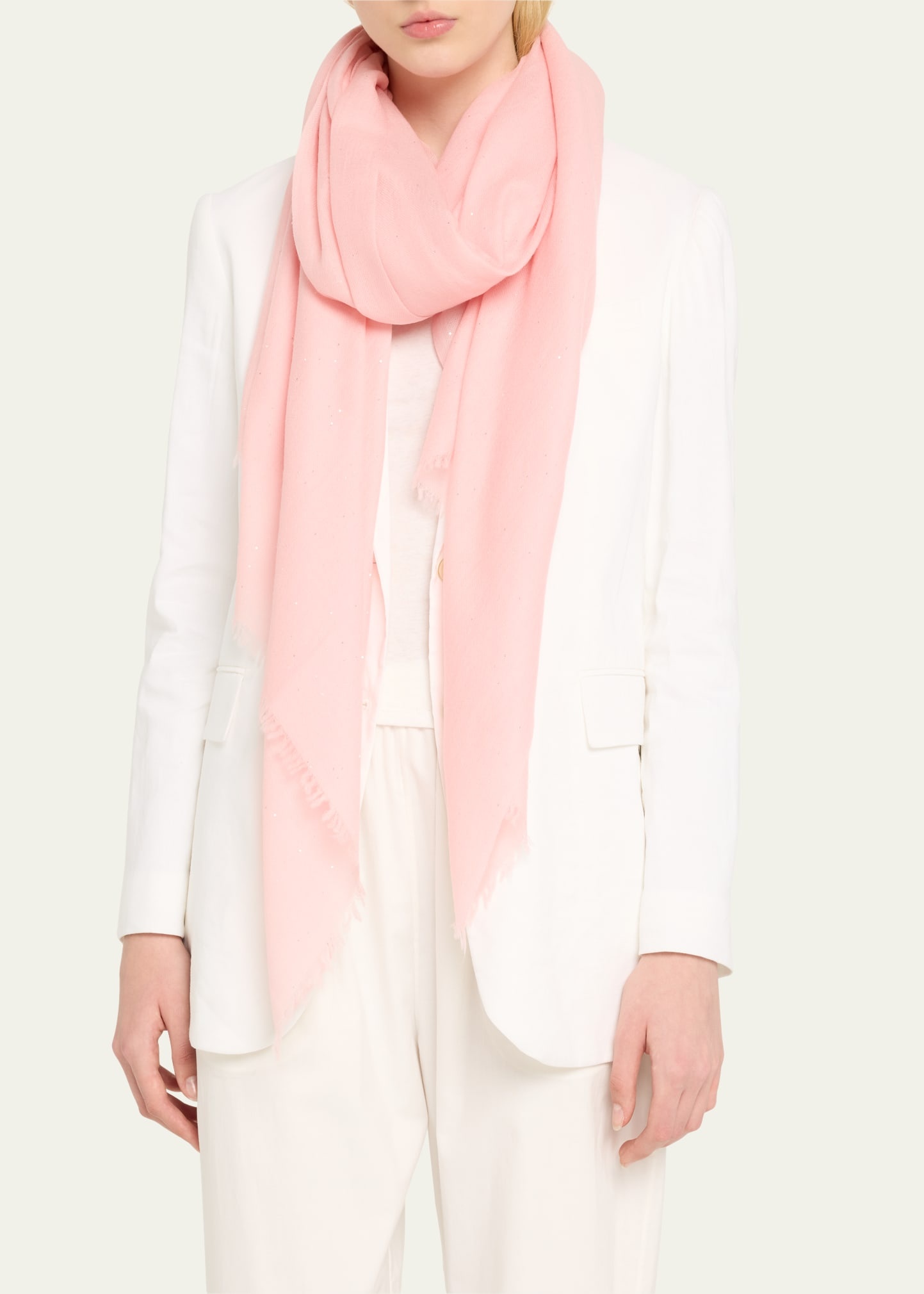 Raissa Sequined Wool-Blend Scarf - 3